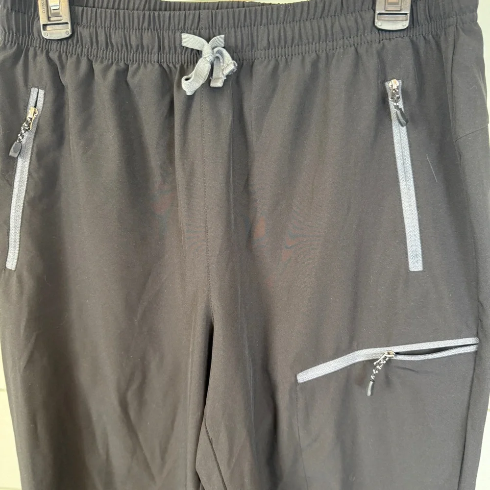 xtansuo black‎ sweatpants with cinch bottoms women's size large